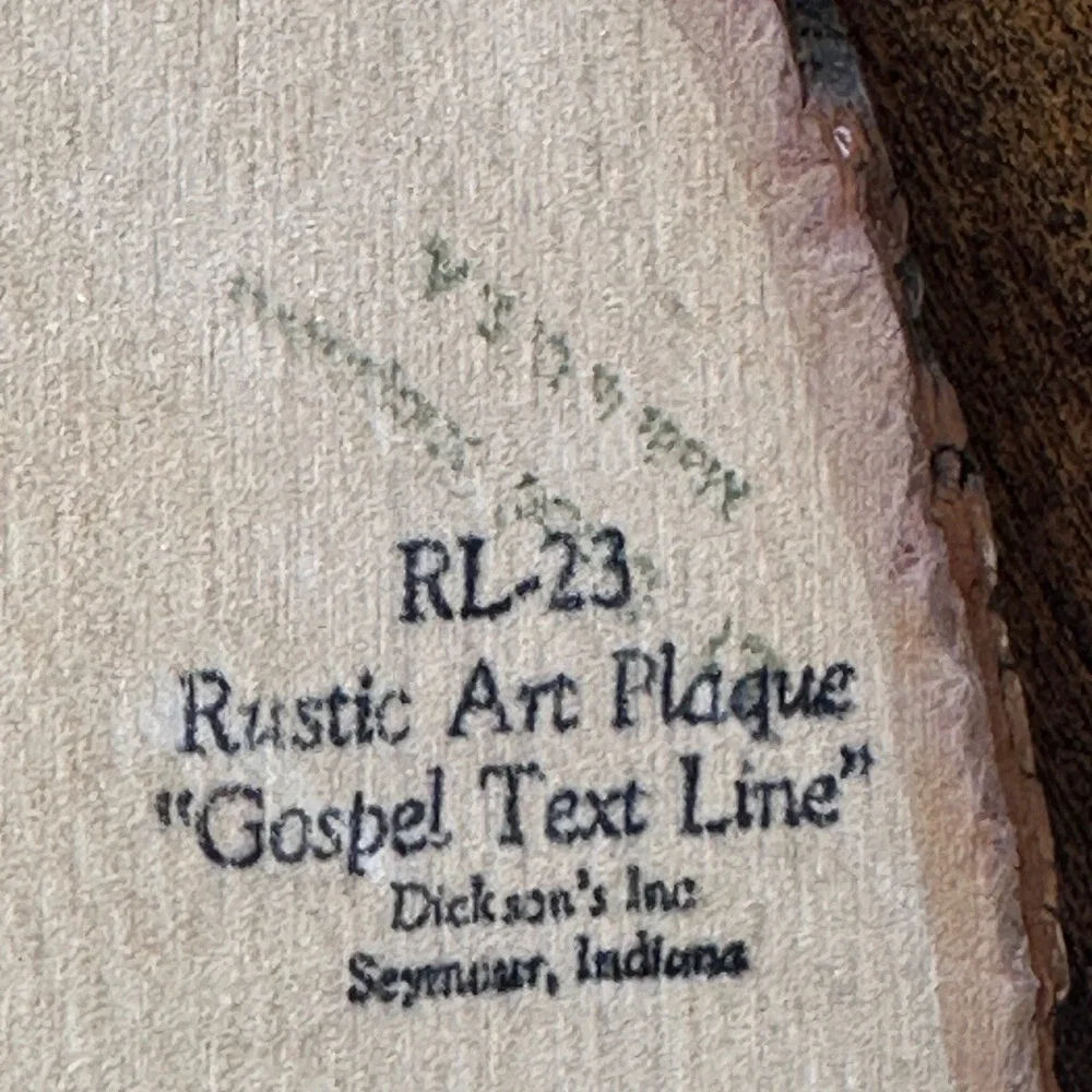 Vintage 1960's Jesus the Good Shepherd on Wood Bark 17